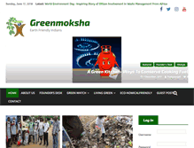 Tablet Screenshot of greenmoksha.com